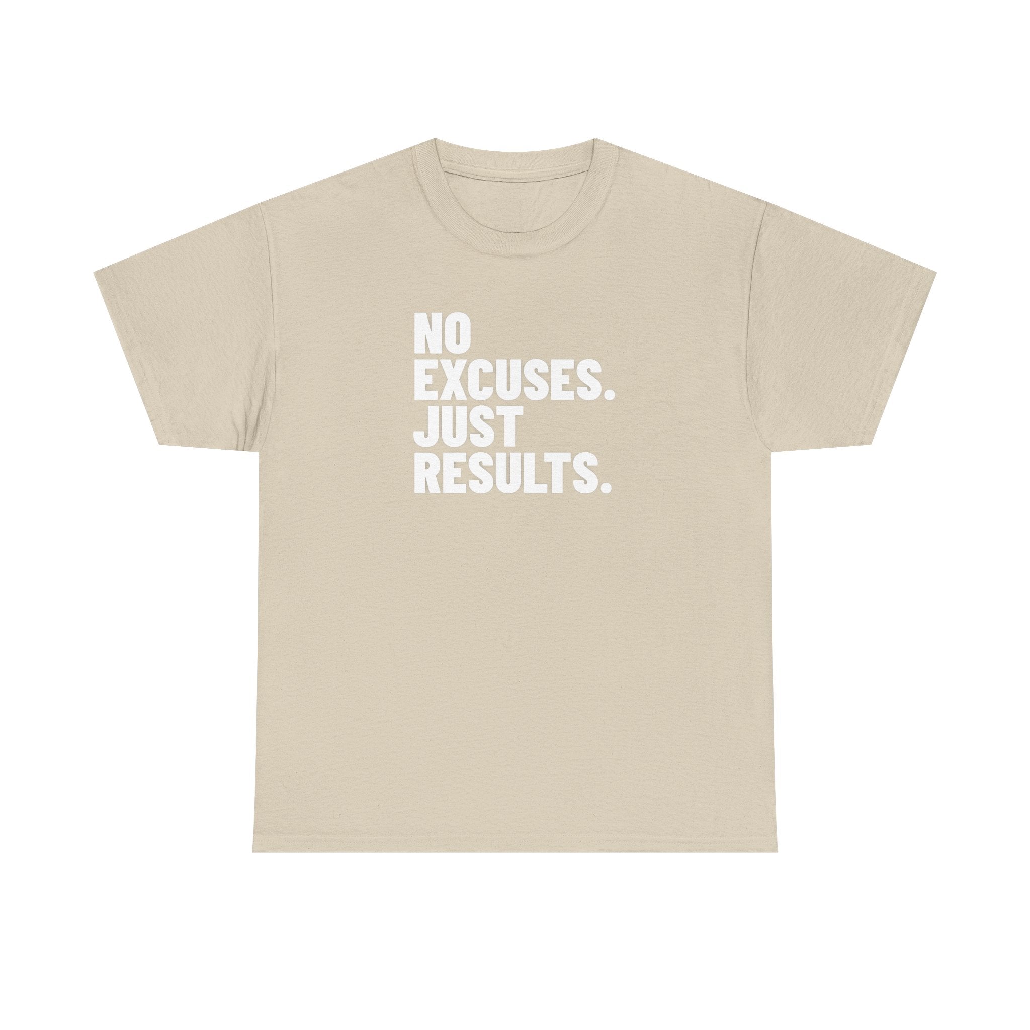 No Excuses Just Results | Motivational Fitness T-Shirt