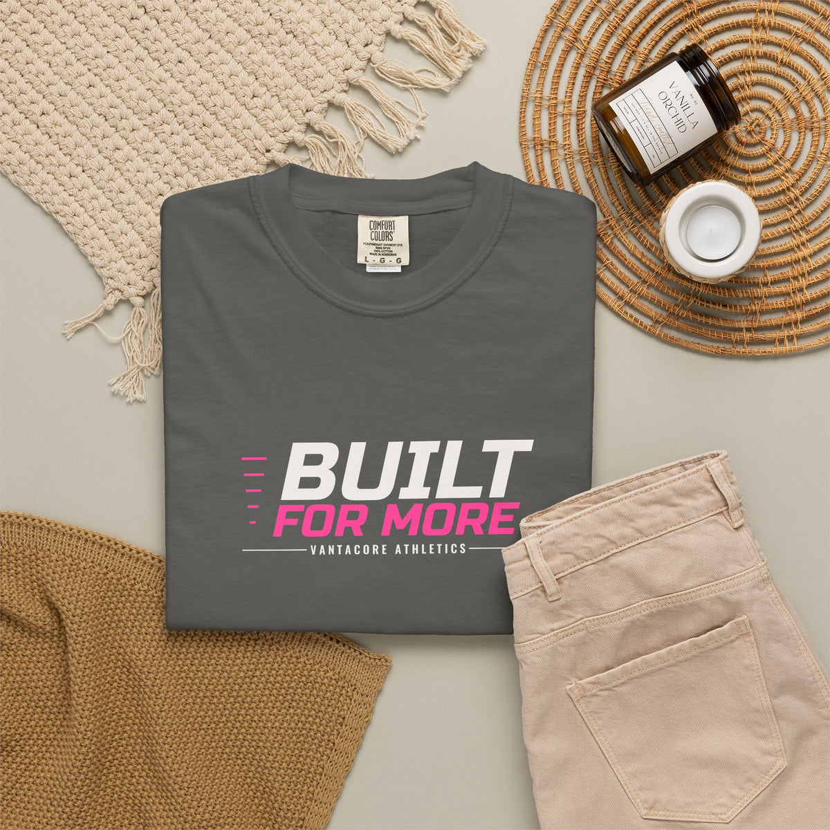 Built For More | Women's Garment-Dyed Graphic Tee