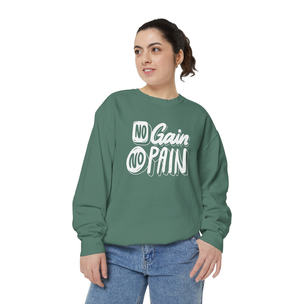 No Gain No Pain Sweatshirt | Motivational Fitness Crewneck