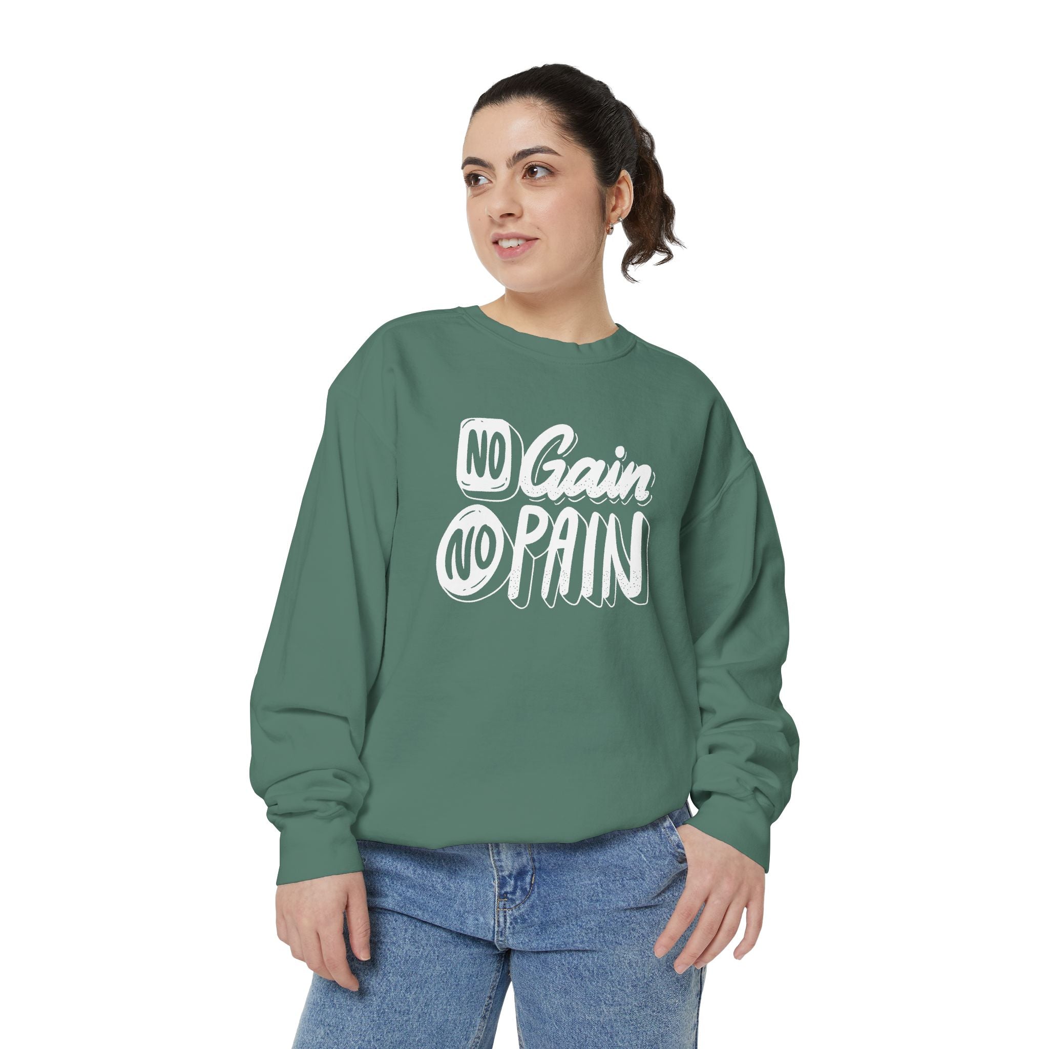 No Gain No Pain Sweatshirt | Motivational Fitness Crewneck
