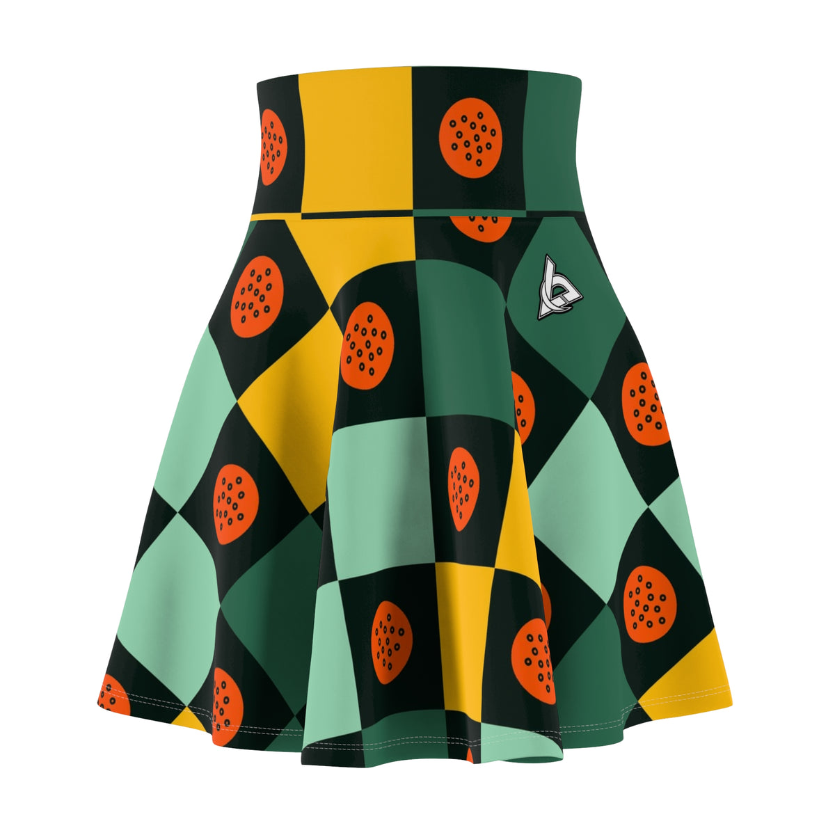 Golf Jungle Juice Checker Drive Women's Athletic Skater Skirt
