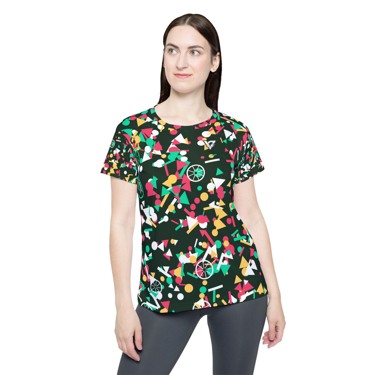 Cycling Watermelon Confetti Pop Women's Sports Jersey