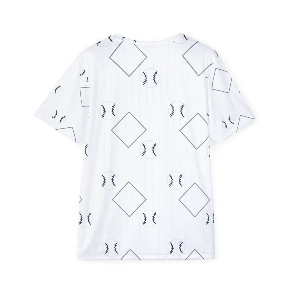 Baseball & Softball Arctic White Diamond Stitch Men's Sports Jersey