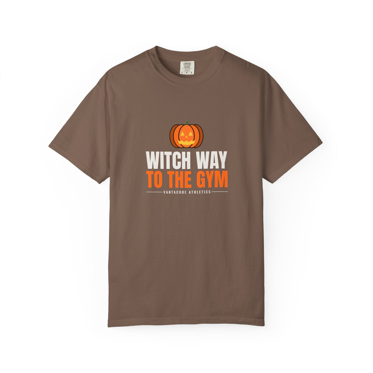 Witch Way To The Gym | Women's Halloween Garment-Dyed Graphic Tee