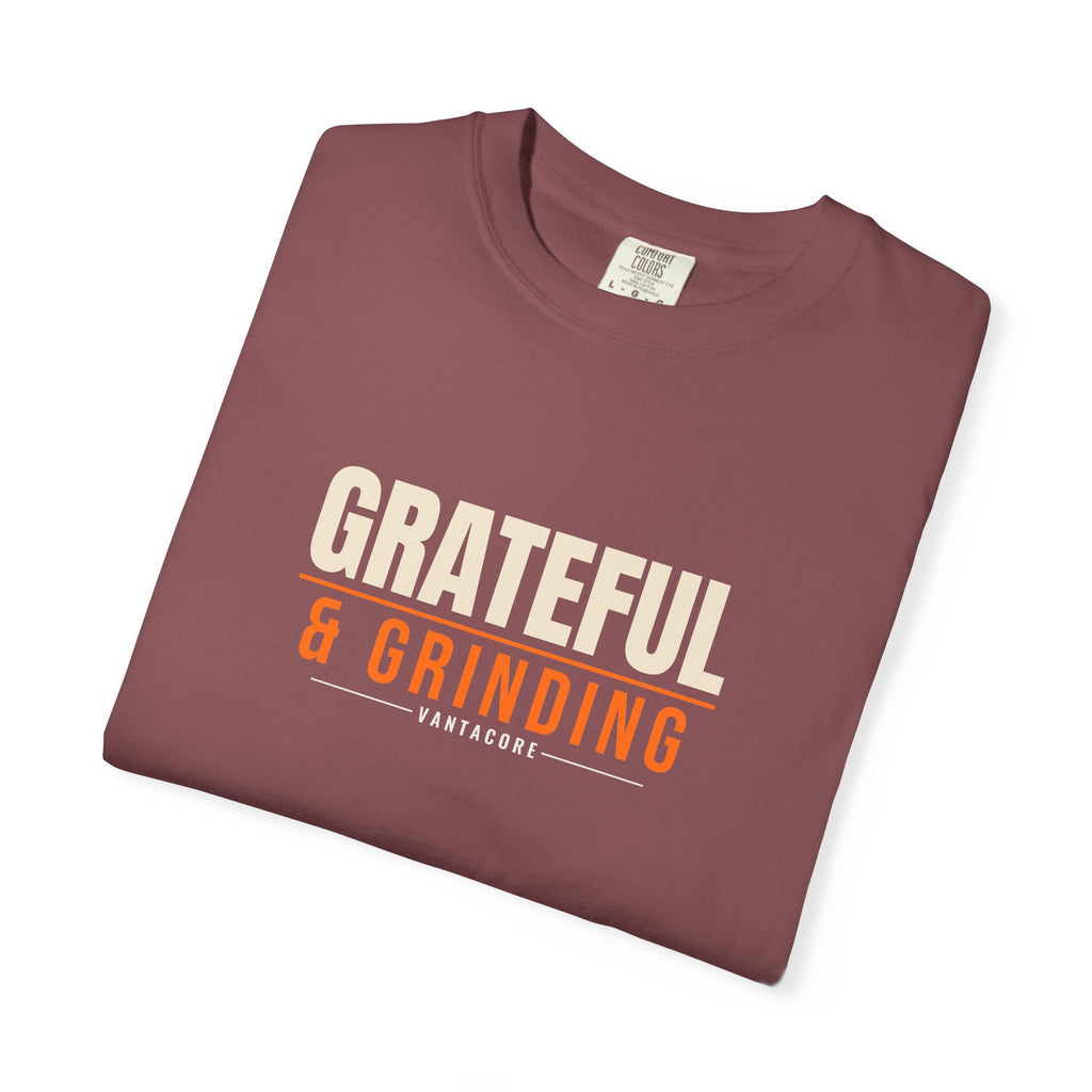 Grateful & Grinding | Women's Garment-Dyed Graphic Tee