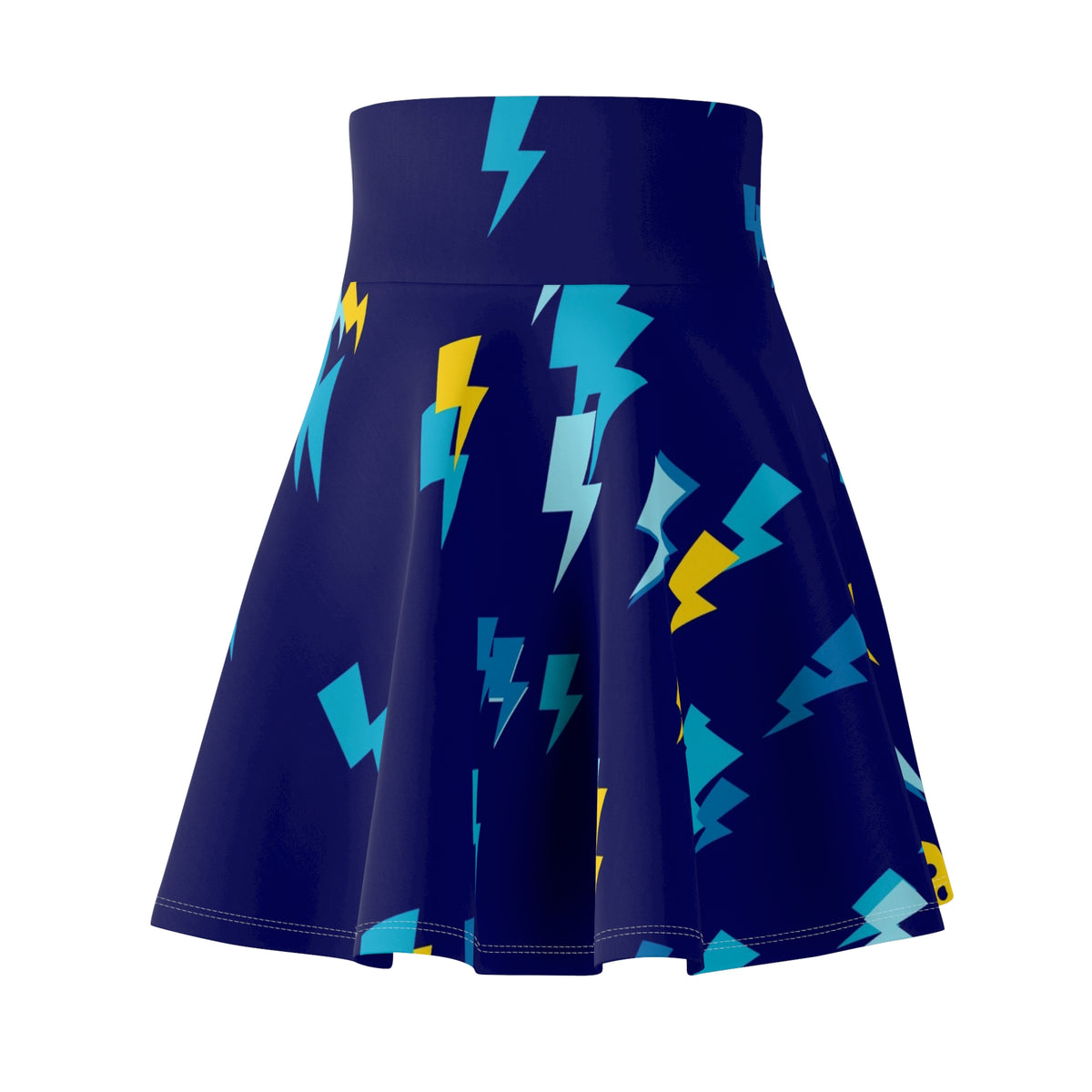 Pickleball Cobalt Spark Bolt Strike Women's Athletic Skater Skirt