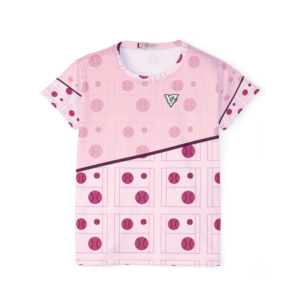 Tennis Blush Rose Baseline Seam Women's Sports Jersey