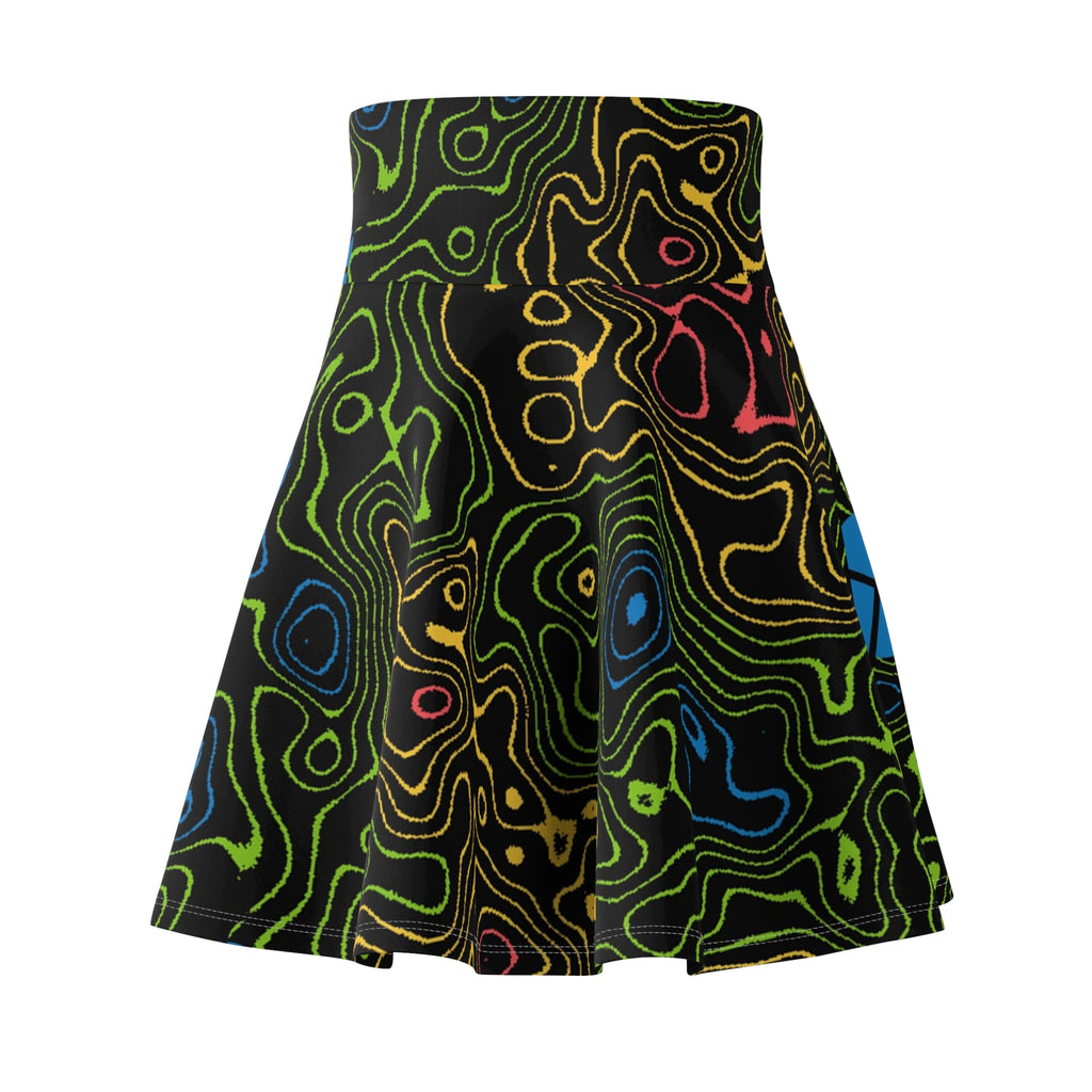 Basketball Rainbow Rally Topo Trail Women's Athletic Skater Skirt