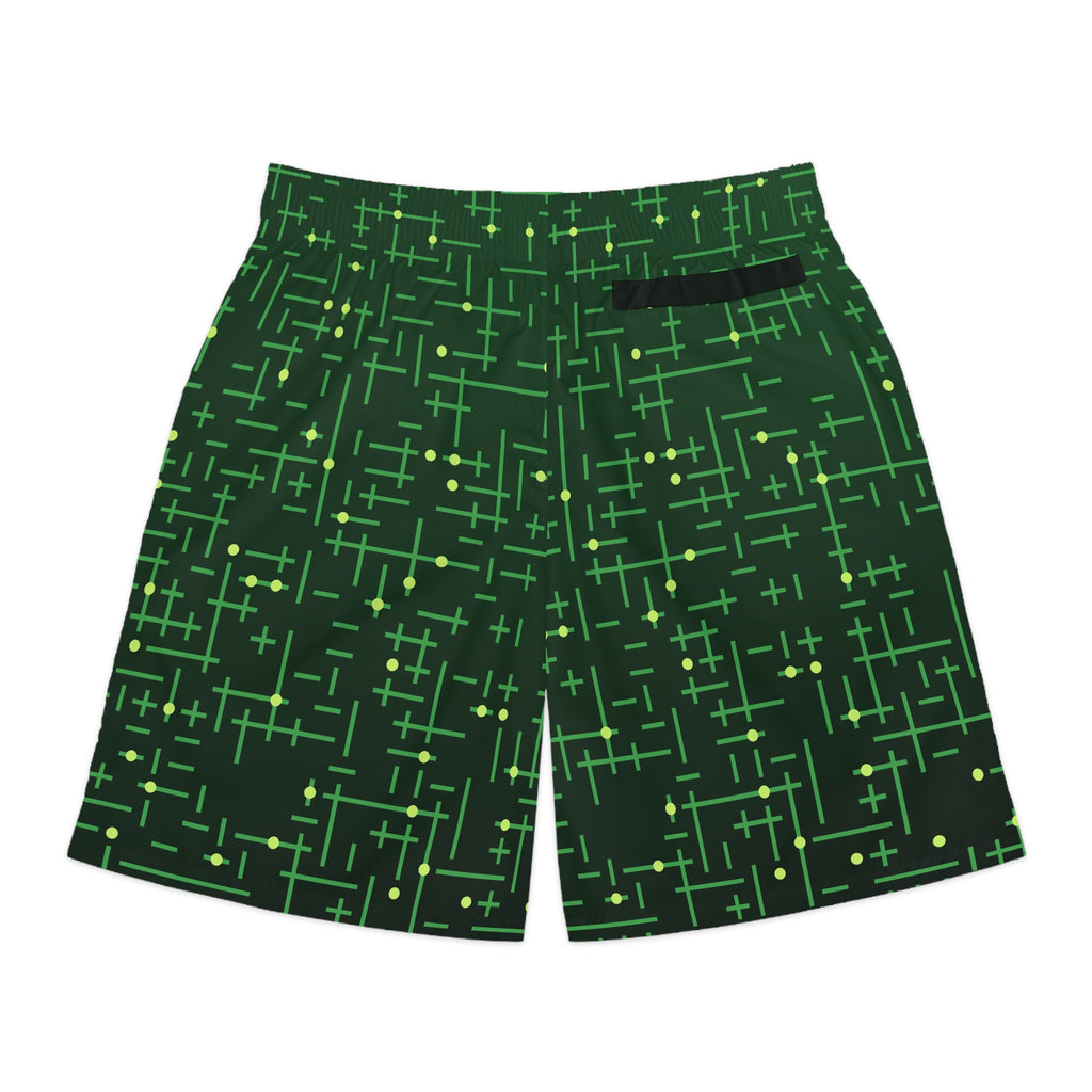 Men's Jungle Circuit Performance Jogger Athletic Shorts with Pockets
