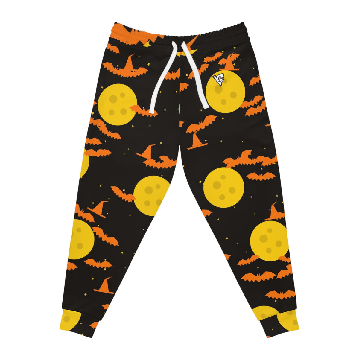 Halloween Candy Corn Haunted Moon Men's Joggers – All-Over Print Athletic Jogger Pants