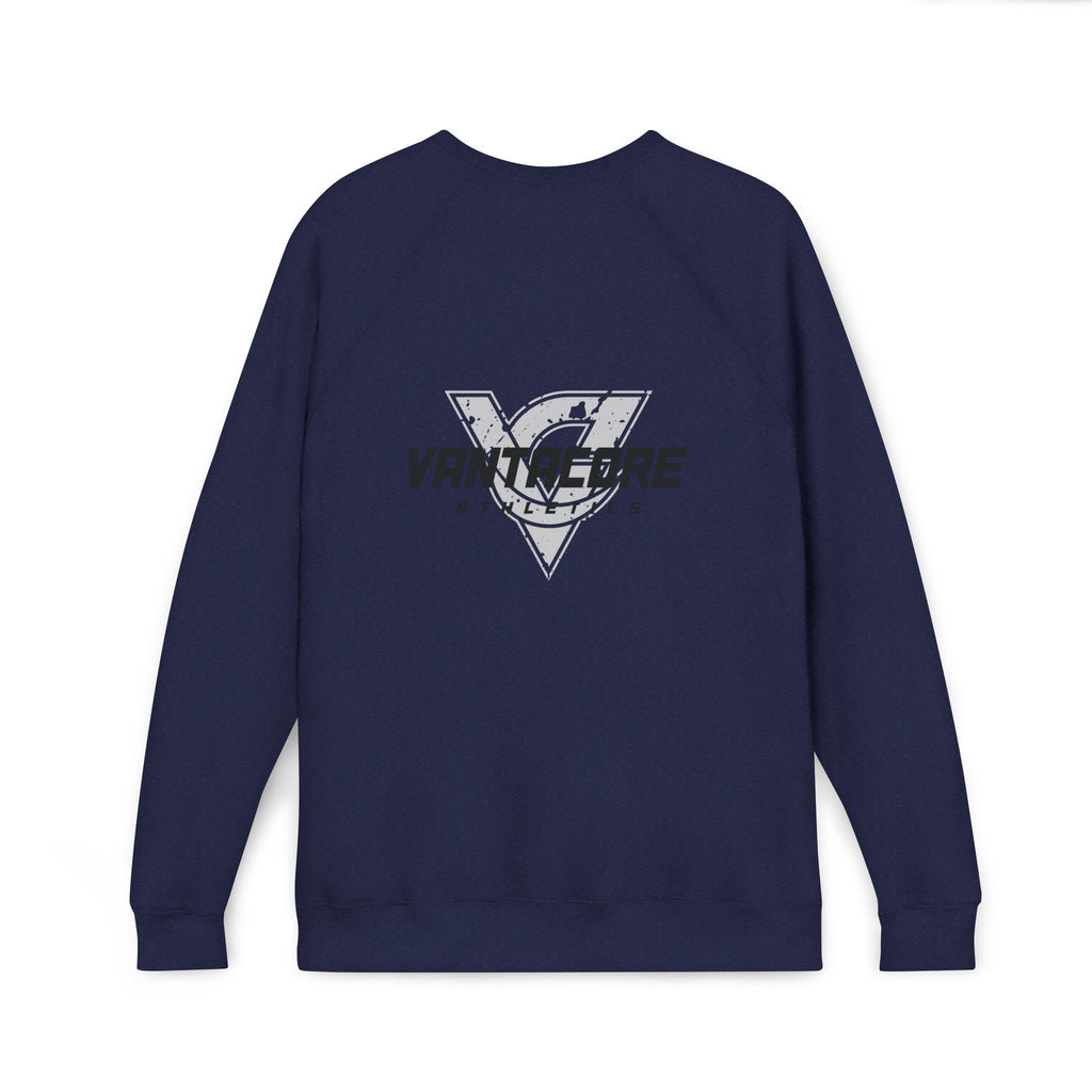 Motivational Raglan Sweatshirt — "Show Up. Work Hard. Repeat." Crewneck
