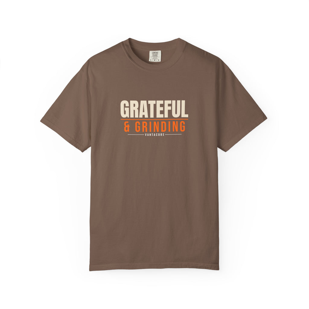 Grateful & Grinding | Women's Garment-Dyed Graphic Tee