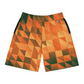 Men's Evergreen Ember Low-Poly Performance Jogger Athletic Shorts with Pockets