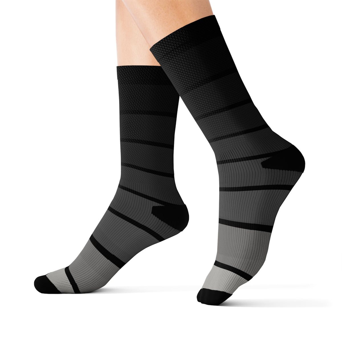 Graphite Horizon Athletic Crew Socks