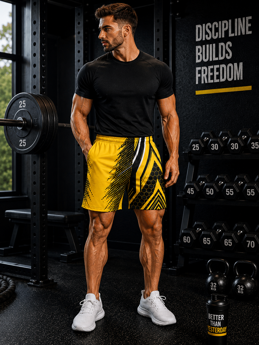 Men's Golden Apex Athletic Multipurpose Shorts