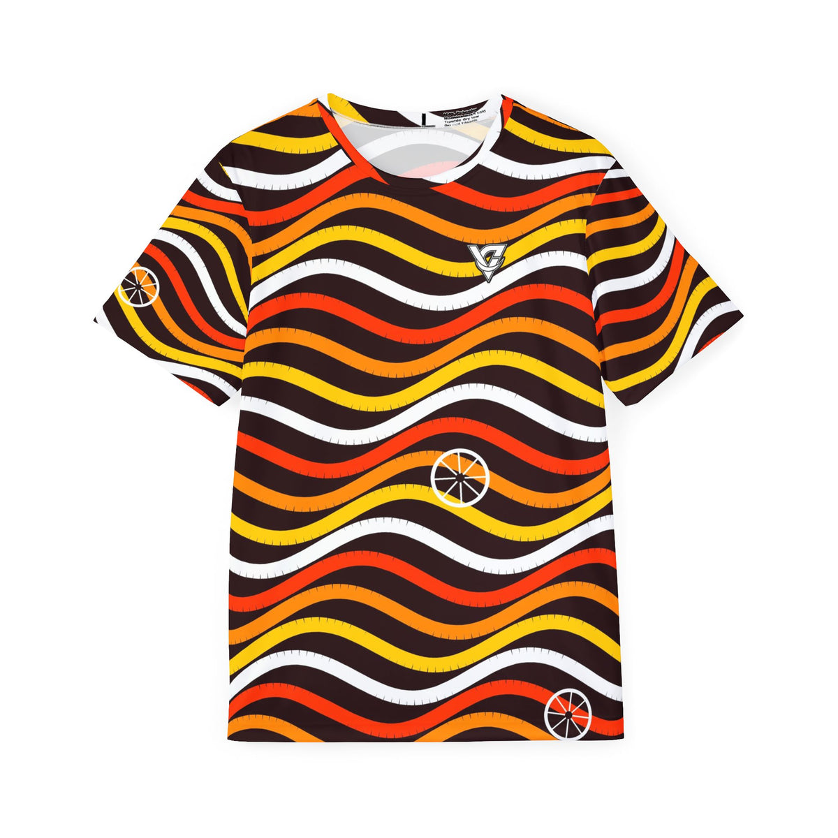 Cycling Solar Flare Wave Rider Men's Sports Jersey