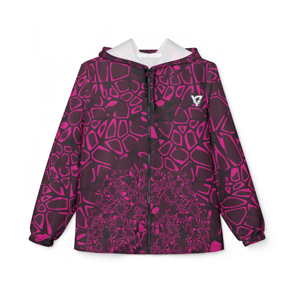 Berry Leopard Women's Windbreaker Jacket