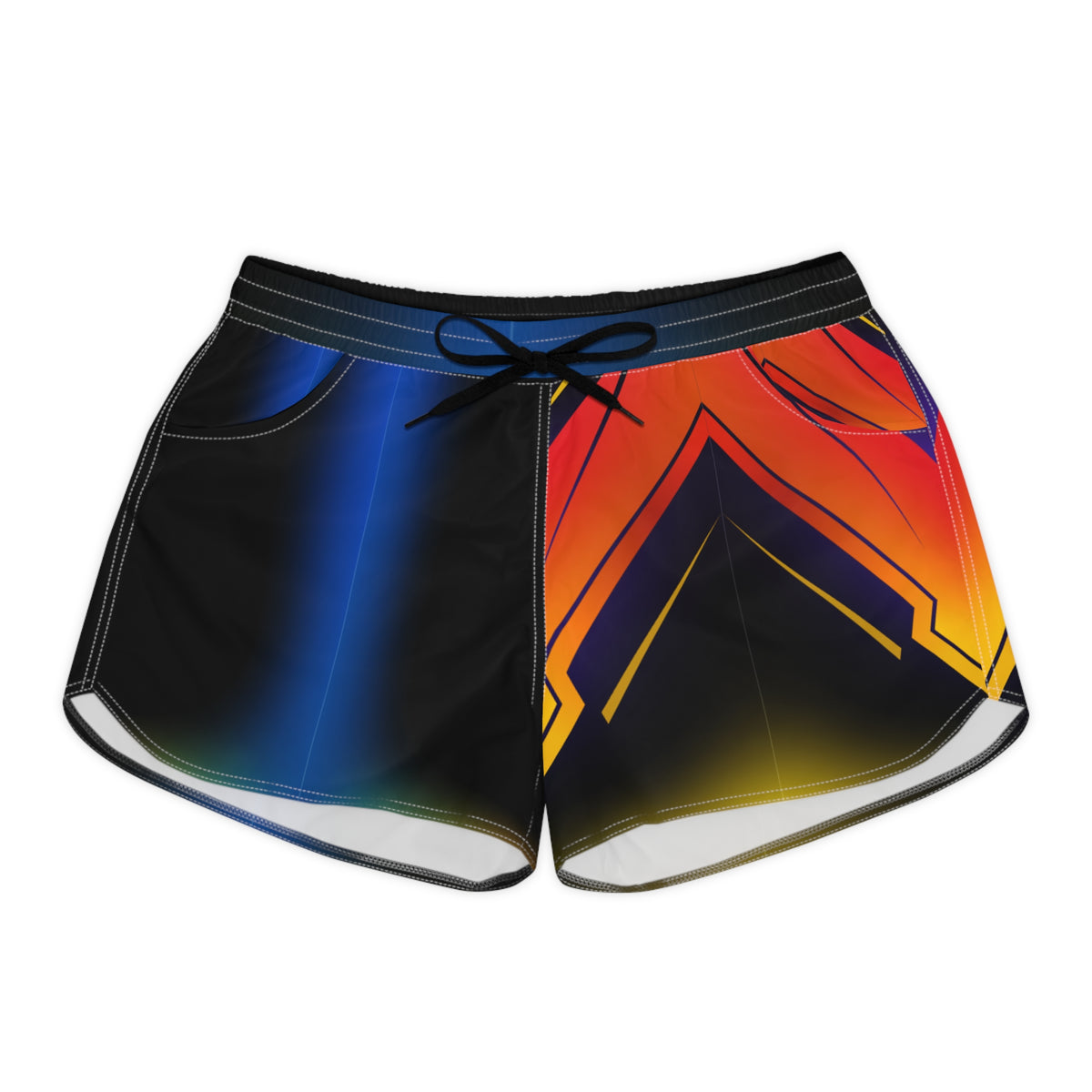 Women's Multipurpose Athletic Shorts with Pockets | Electric Sunset