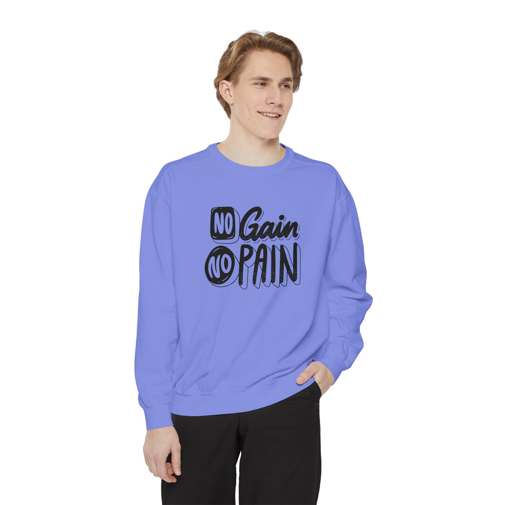 No Gain No Pain Sweatshirt | Motivational Fitness Crewneck