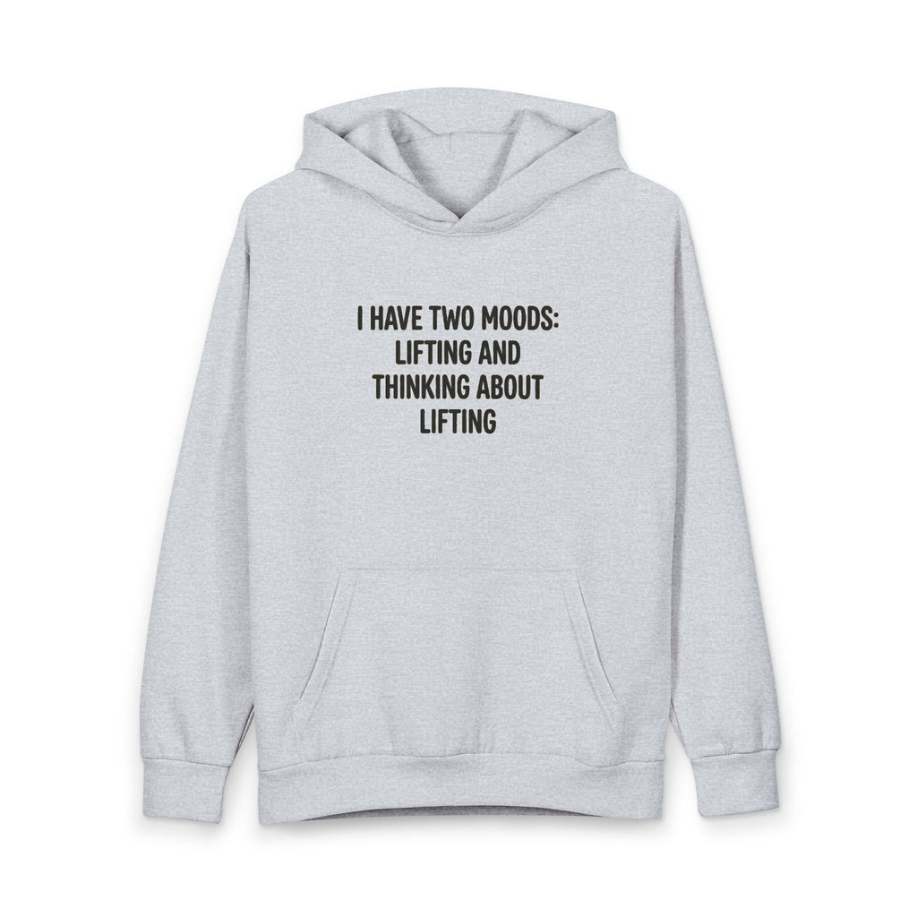 Hoodie “I Have Two Moods: Lifting and Thinking About by Vantacore Athletics, view 3