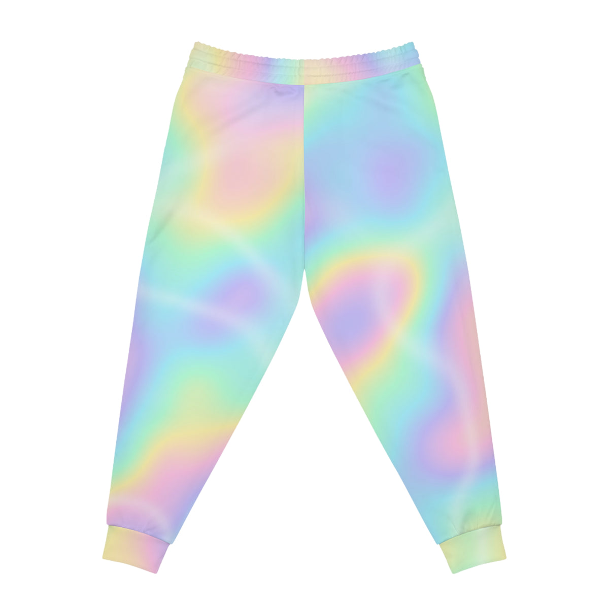 Women's Holo Shimmer Joggers – Colorful All-Over Print Athletic Jogger Pants