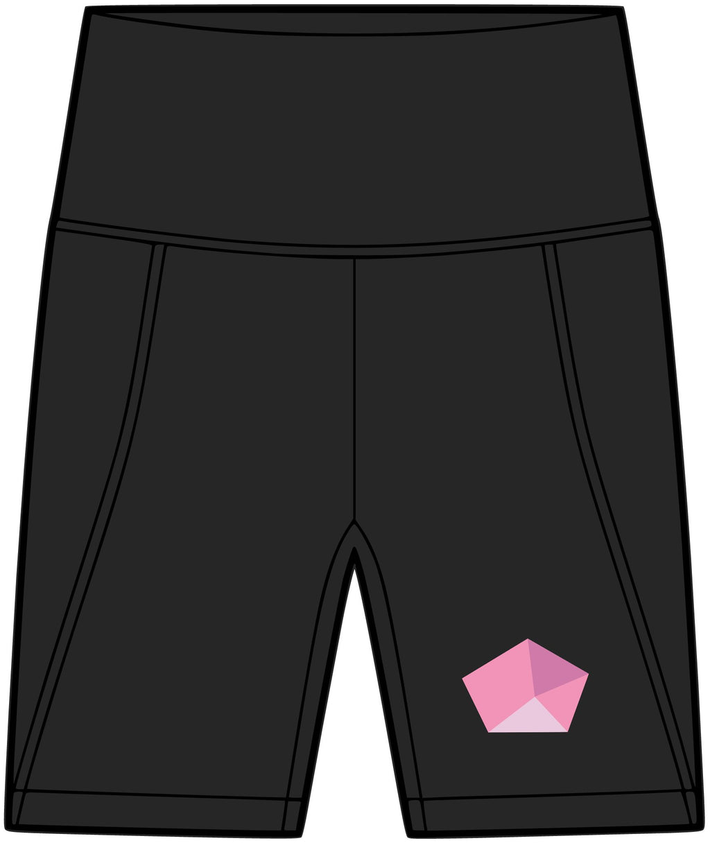 Rose Facet | Women's Biker Shorts with Pockets