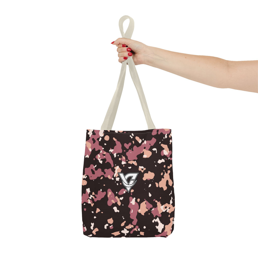 Rose Gold Splatter Tote Bag — All-Over Print Gym & Everyday Tote