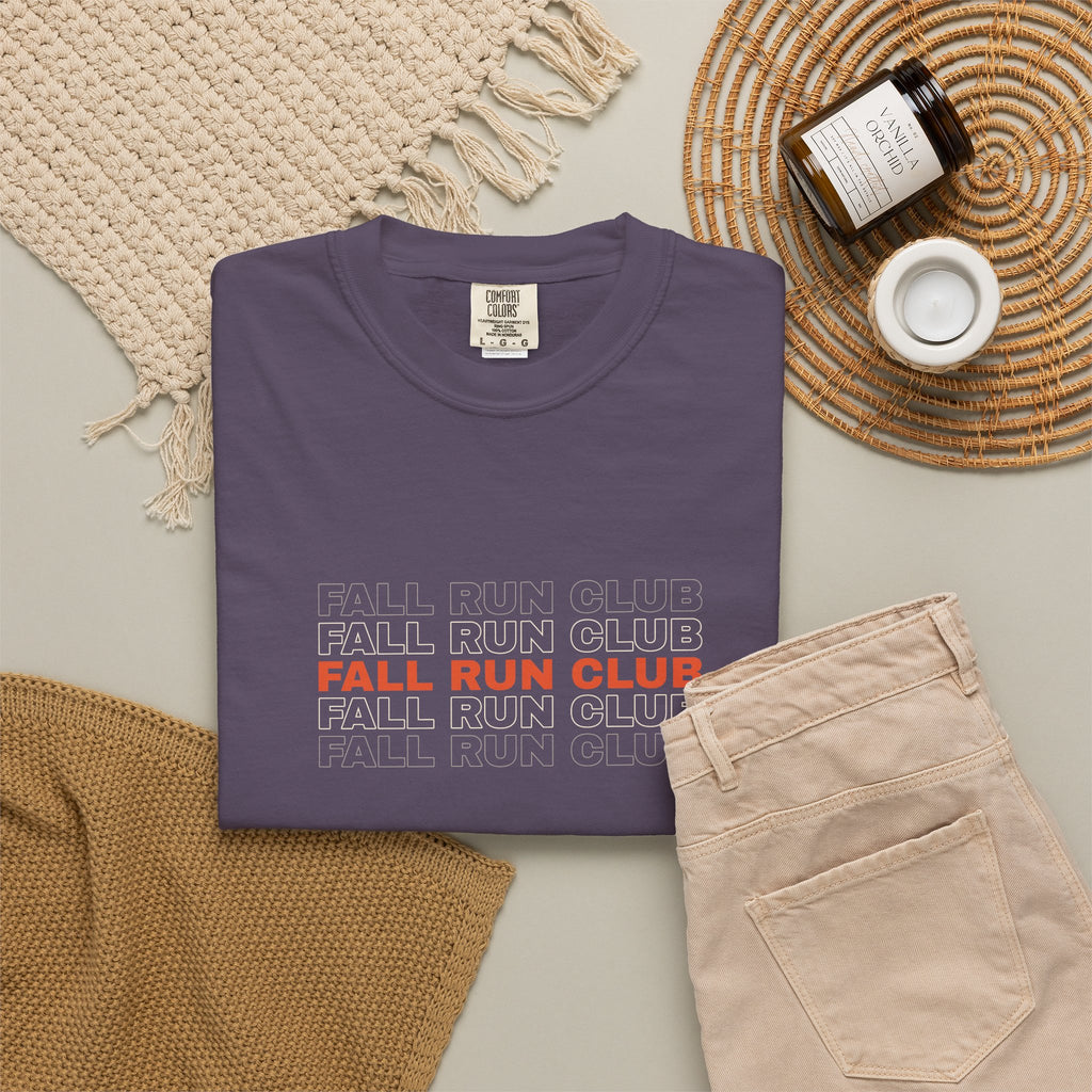 Fall Run Club | Women's Garment-Dyed Graphic Tee