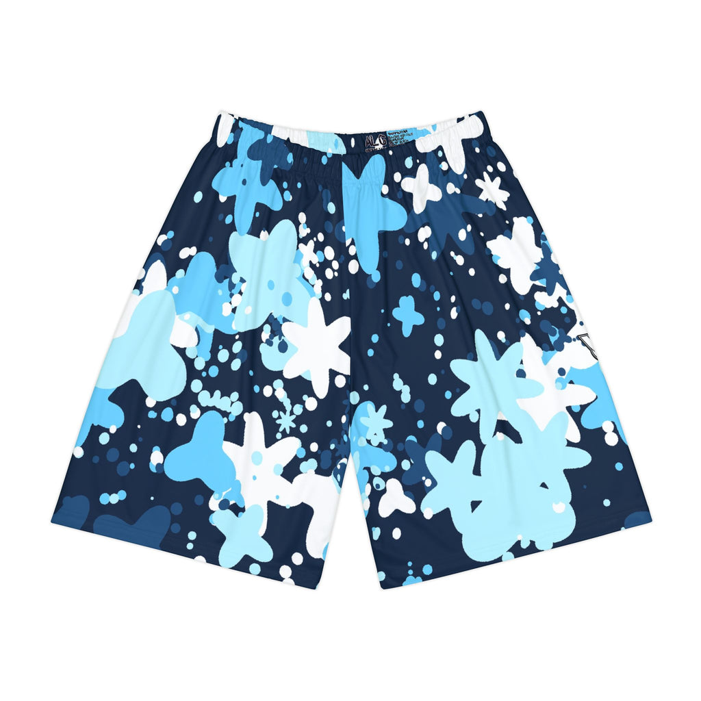 Men's Arctic Splatter Athletic Sports Shorts