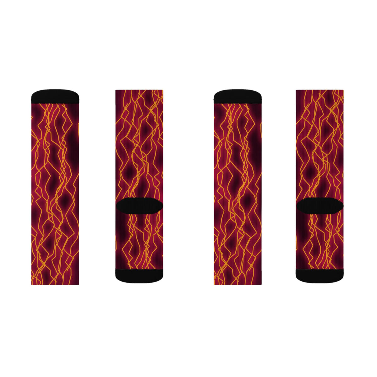 Infrared Lightning Athletic Crew Socks