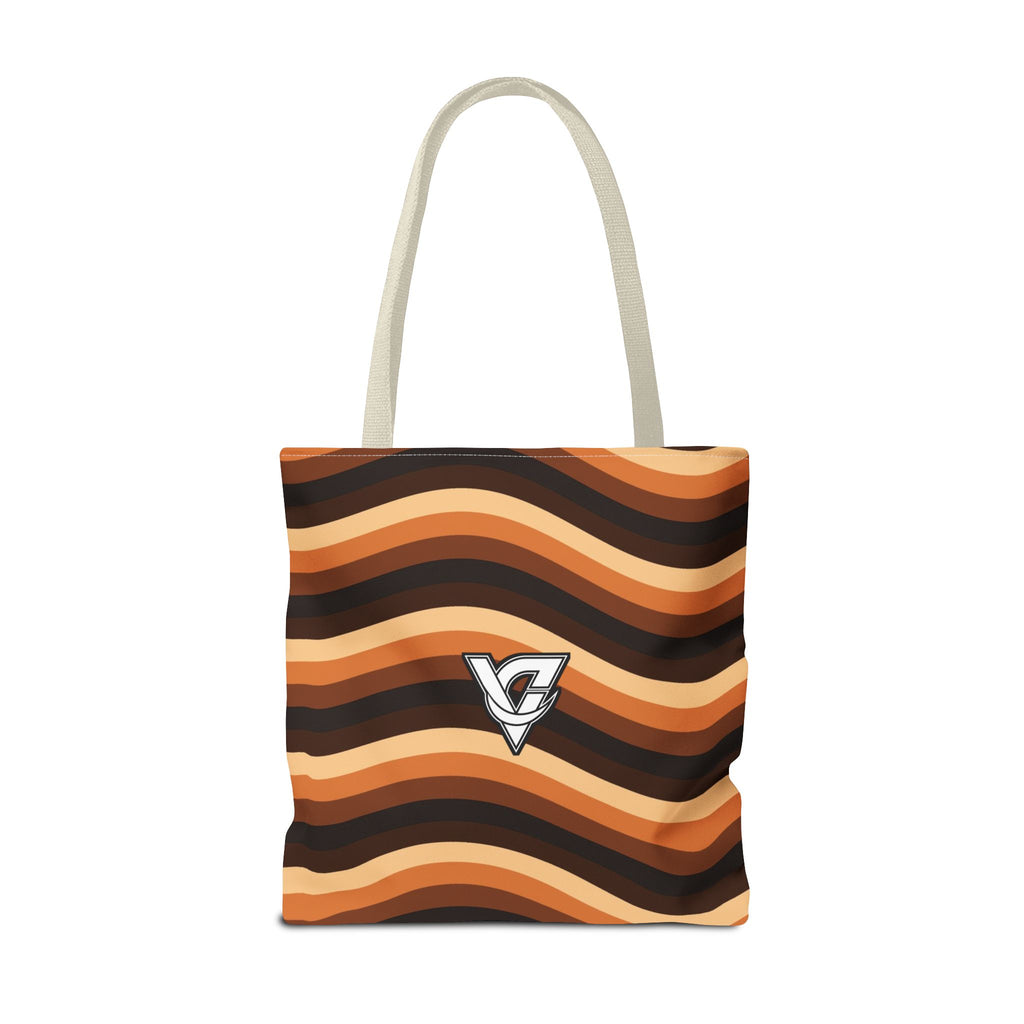 Copper Wave Tote Bag — All-Over Print Gym & Everyday Tote