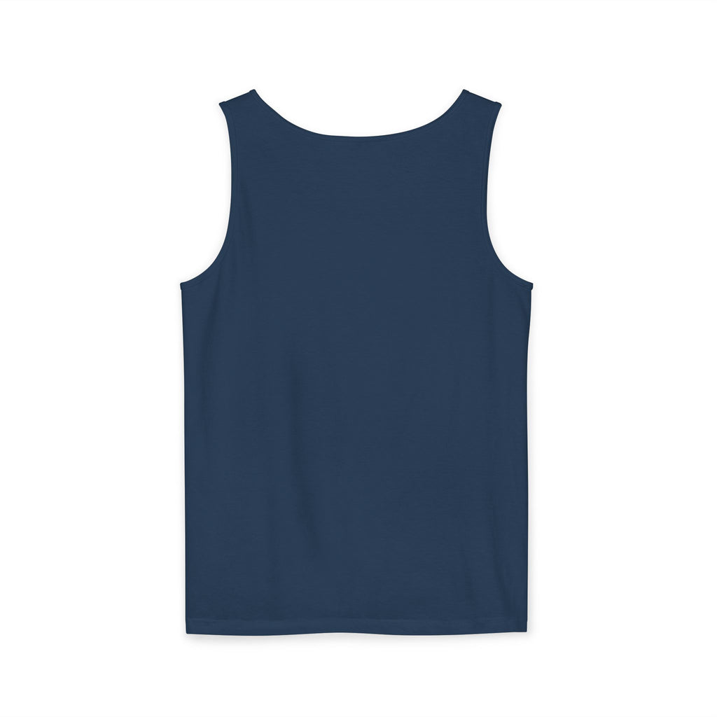 Minimal Geometric Triangle Logo Tank Top | Chest Emblem