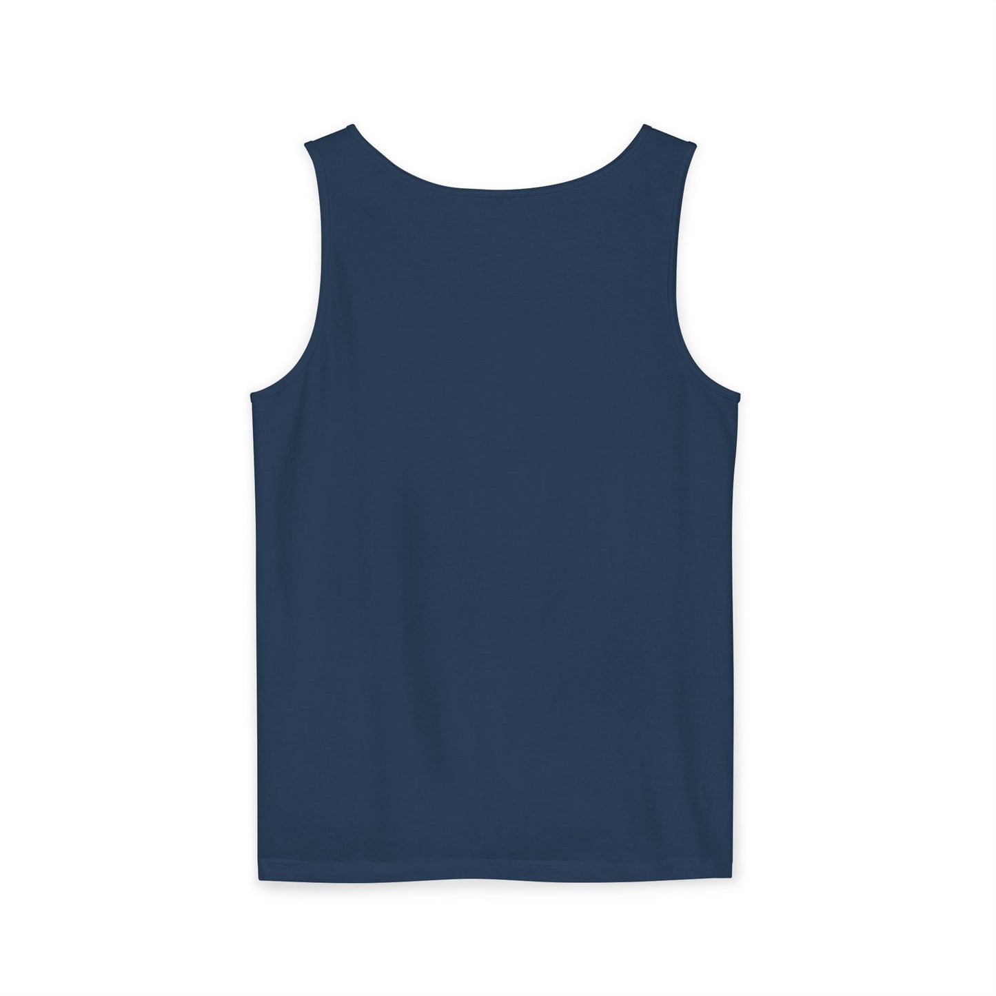 Minimal Geometric Triangle Logo Tank Top | Chest Emblem