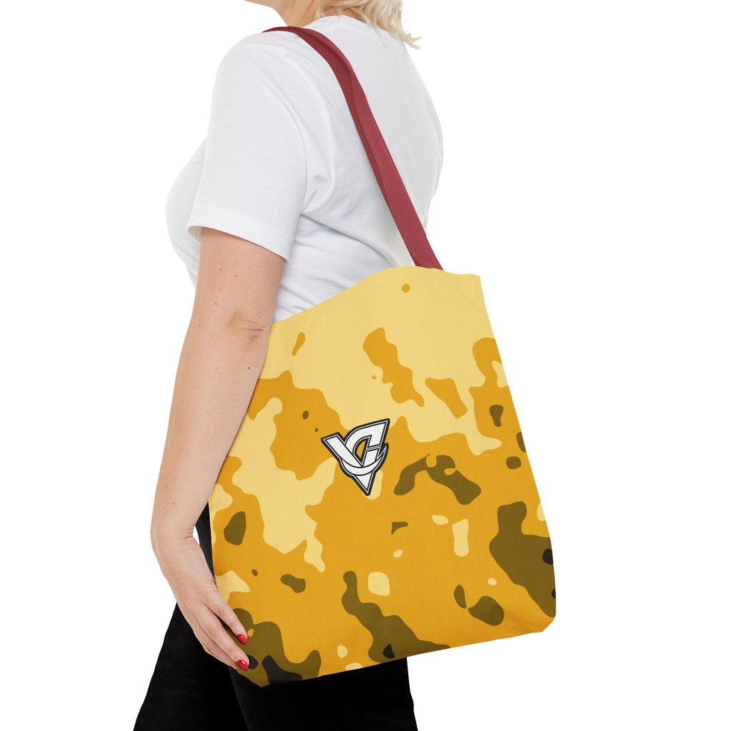 Mustard Magma Tote Bag — All-Over Print Gym & Everyday Tote