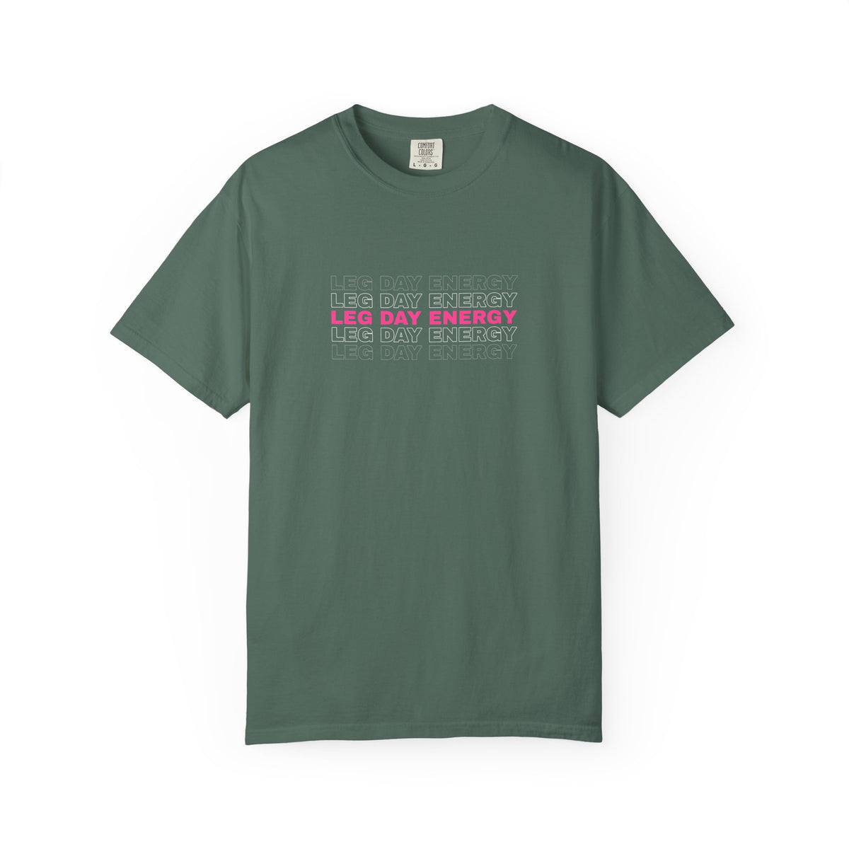 Leg Day Energy | Women's Garment-Dyed Graphic Tee