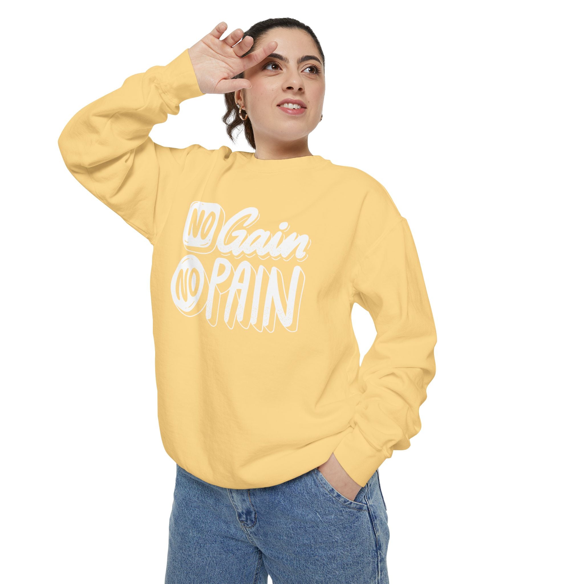 No Gain No Pain Sweatshirt | Motivational Fitness Crewneck