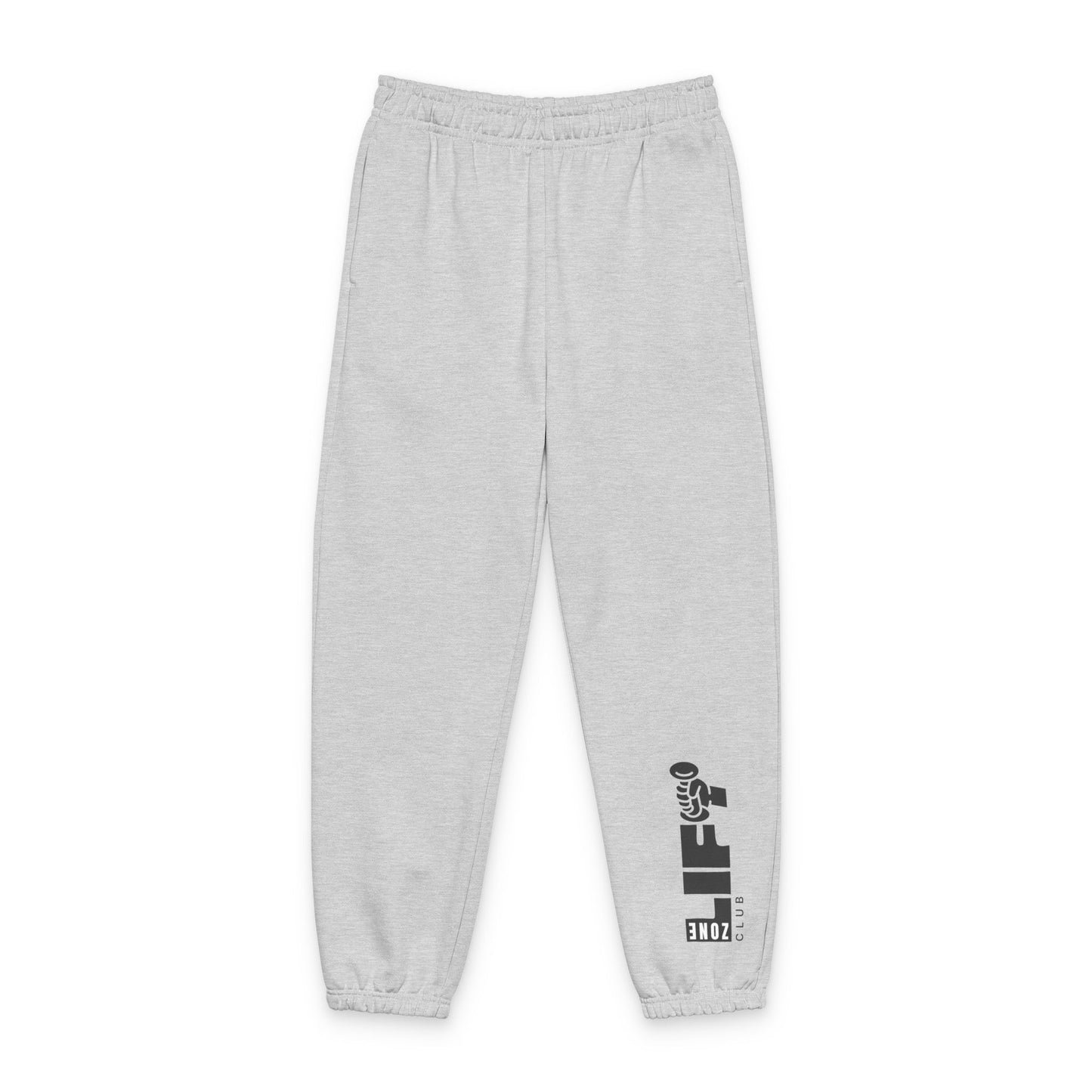 Beige VANTICOR Logo Sweatpants — Heavyweight Cozy Joggers