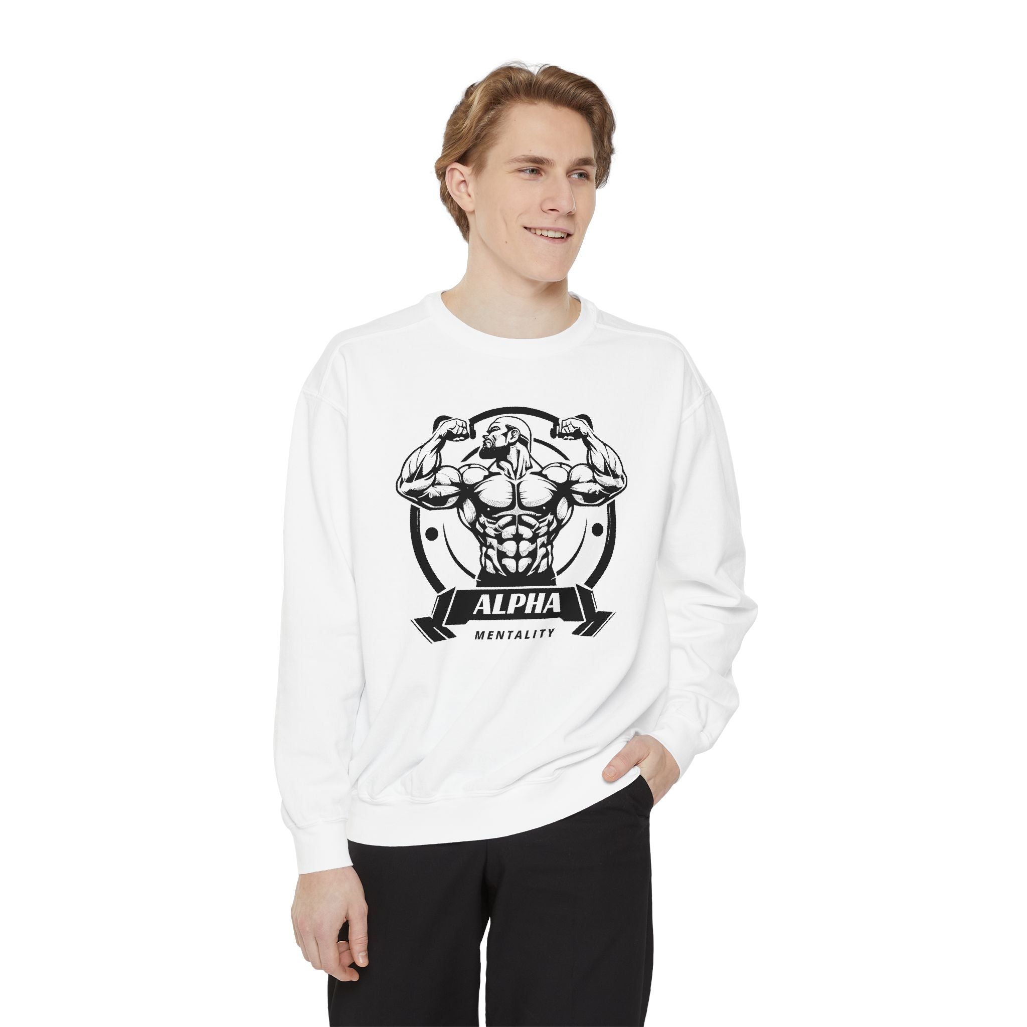 Alpha Mentality Sweatshirt | Muscular Gym Crewneck