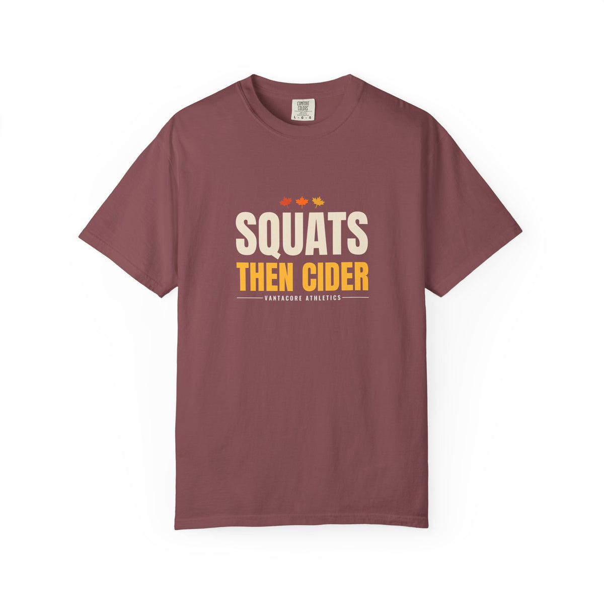 Squats Then Cider | Women's Garment-Dyed Graphic Tee