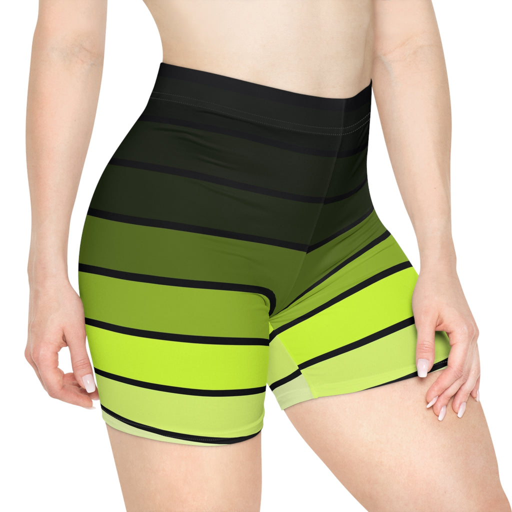 Volt Horizon Women's Biker Shorts — High-Waist Workout Shorts