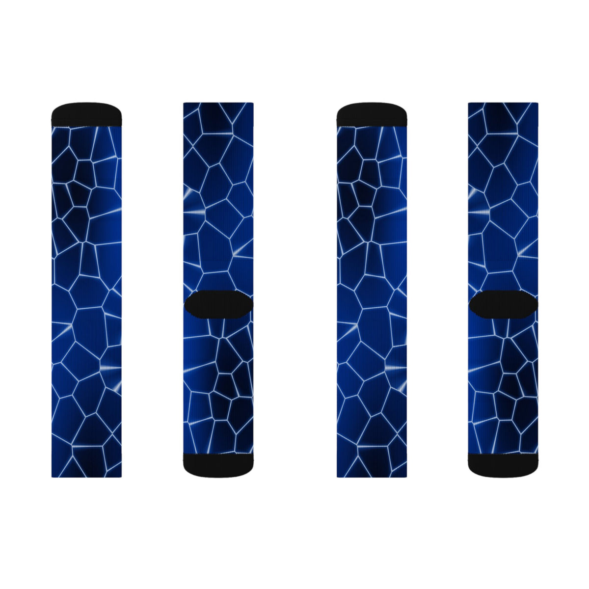 Cobalt Rift Athletic Crew Socks