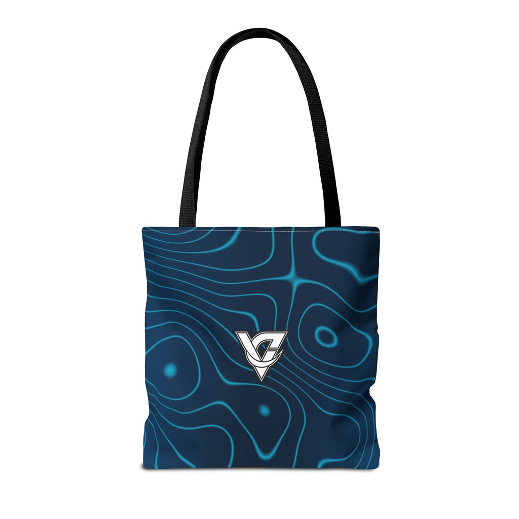 Ocean Topo Tote Bag — All-Over Print Gym & Everyday Tote