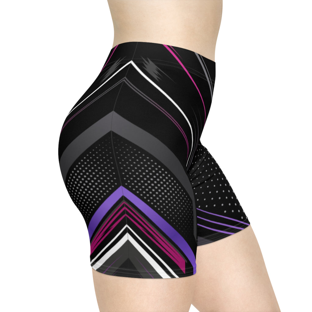 Women Shadow Prism Biker Shorts by Vantacore Athletics, view 4