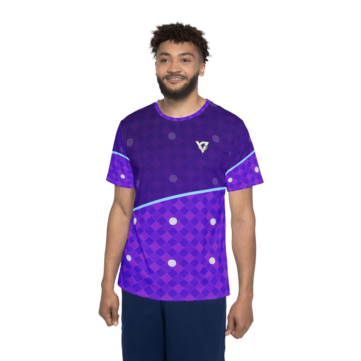 Golf Ultra Violet Dimple Links Men's Sports Jersey