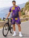 Cycling Ultra Grape Halftone Pulse Men's Sports Jersey - front view