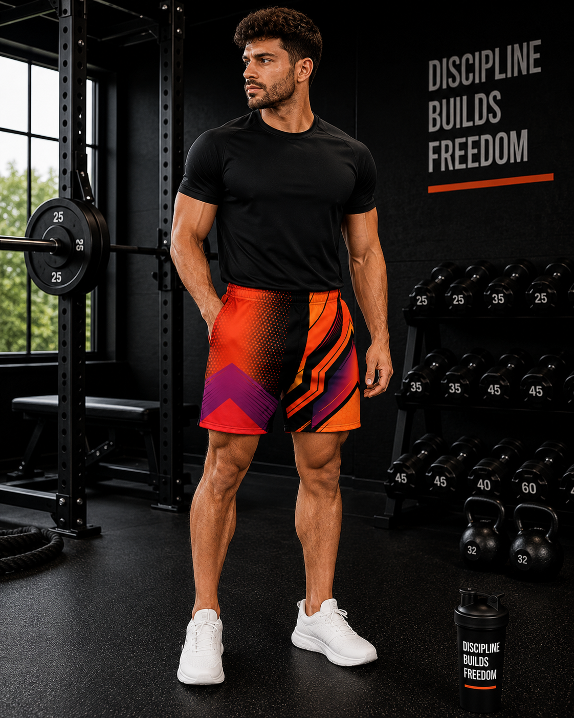 Men's Sunset Fusion Athletic Multipurpose Shorts