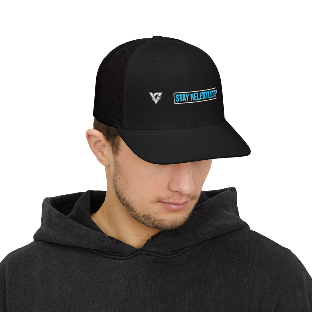 Stay Relentless Trucker Cap — Vantacore Snapback Hat