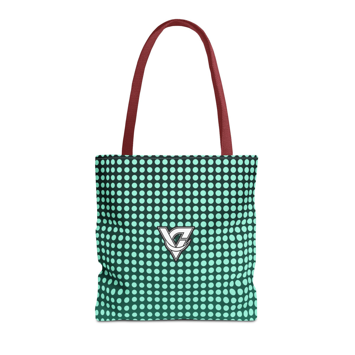 Mint Halftone Tote Bag — All-Over Print Gym & Everyday Tote