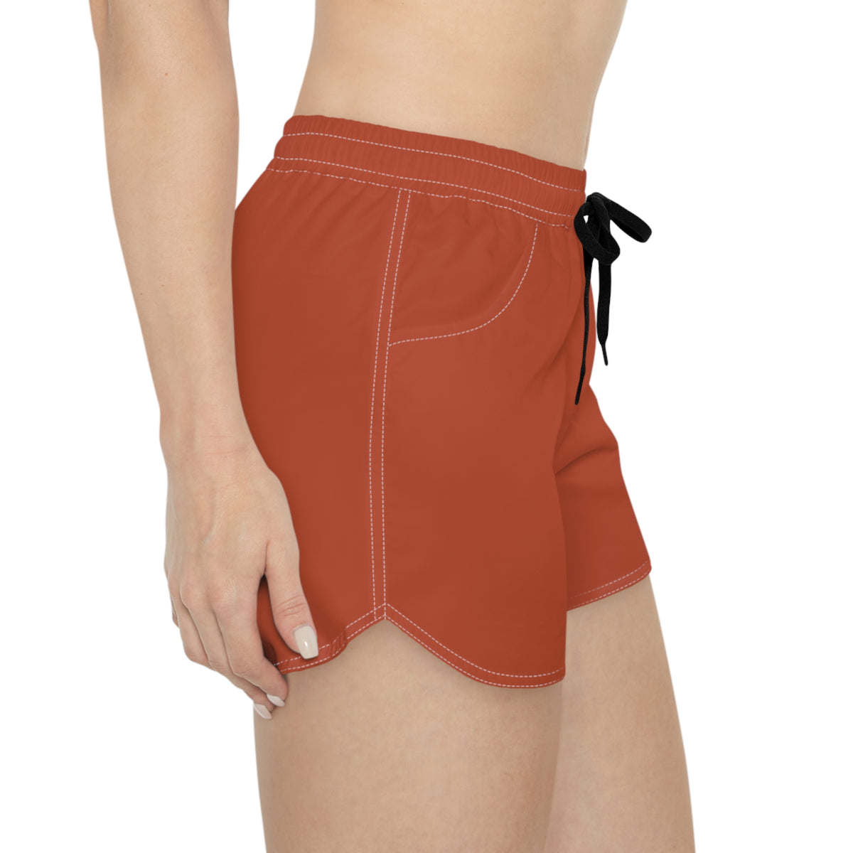 Women's Multipurpose Athletic Shorts with Pockets | Rust Essential