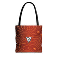 Sunset Orchard Topo Tote Bag — All-Over Print Gym & Everyday Tote